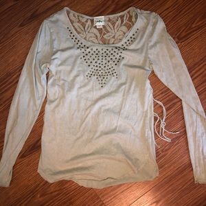 Cute fringe long sleeve shirt